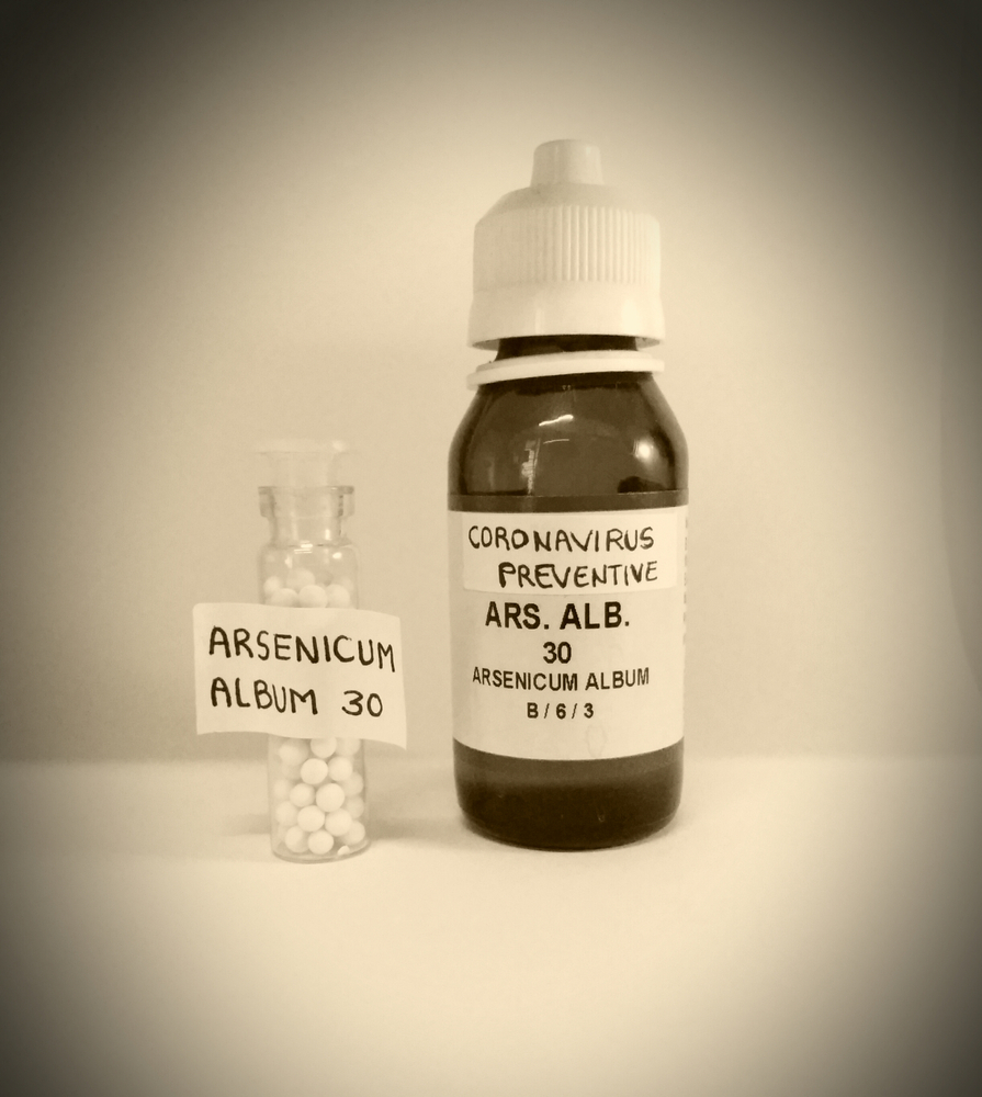 The use of homeopathic drug Arsenicum album 30 against COVID-19