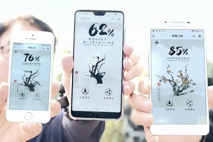 WeChat health testing tool by GSK for COPD awareness